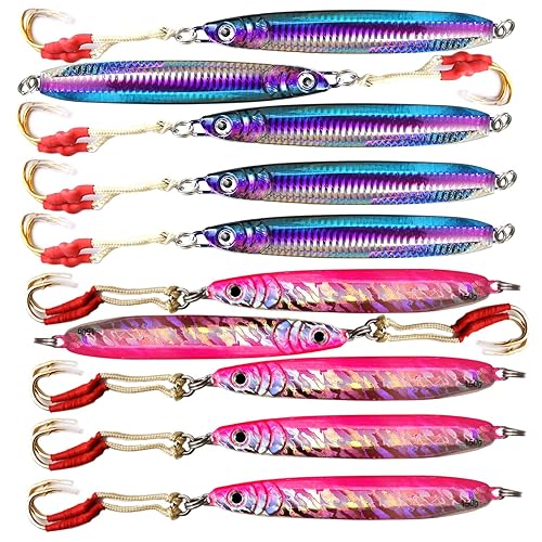 10pcs 2-Color Fish WOW! 150g Speed jig Knife Vertical jig trolling