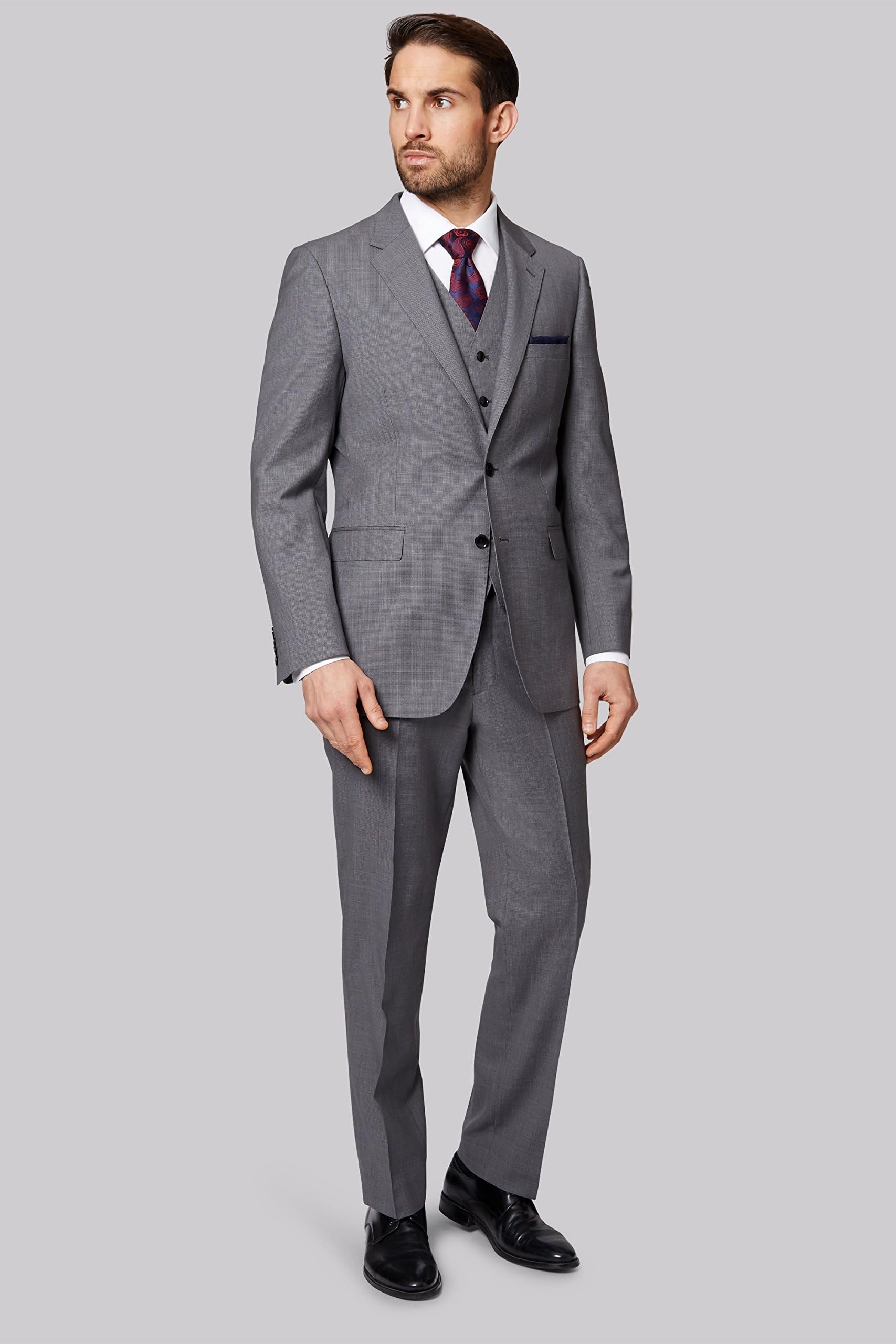 Ermenegildo Zegna Cloth Men's Regular Fit Light Grey 2 Piece Suit