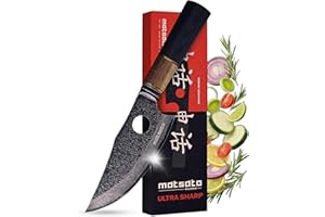 Matsato Osuren Chef Knife 6.3 Inch – Japanese Stainless Steel Kitchen Knife, Professional Chef Knife for Cooking, Chopping & 