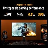 ASUS TUF Gaming 27 inch QHD 300Hz Fast IPS G-Sync HDR Display Widget view 3