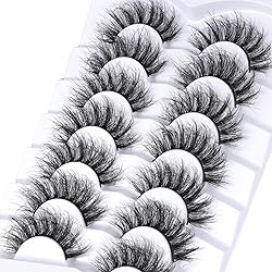Mebver False Eyelashes Cat Eye Faux Mink Lashes