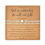 RareLove 2pcs Mustard Seed Jewelry-God is Within