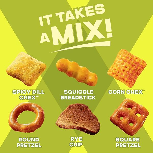 CHEX MIX SPICY DILL SAVORY SNACK MIX, SNACKS, 8 OZ