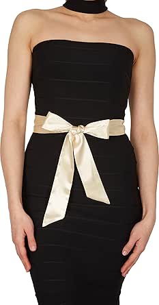 BlackButterfly Bridal Wedding Bridesmaid Satin Sash Belt