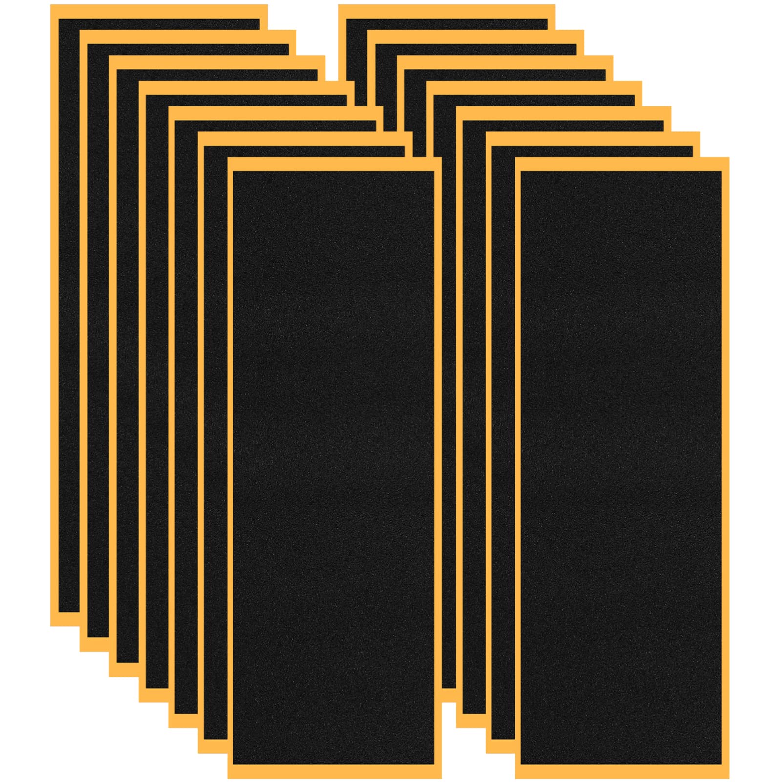 TOYANDONA 15 Pcs Fingerboard Foam Grip Tape, Non-Slip Pu Foam Grip Stickers, 110Mm X 38Mm, Black, for Finger Skateboards