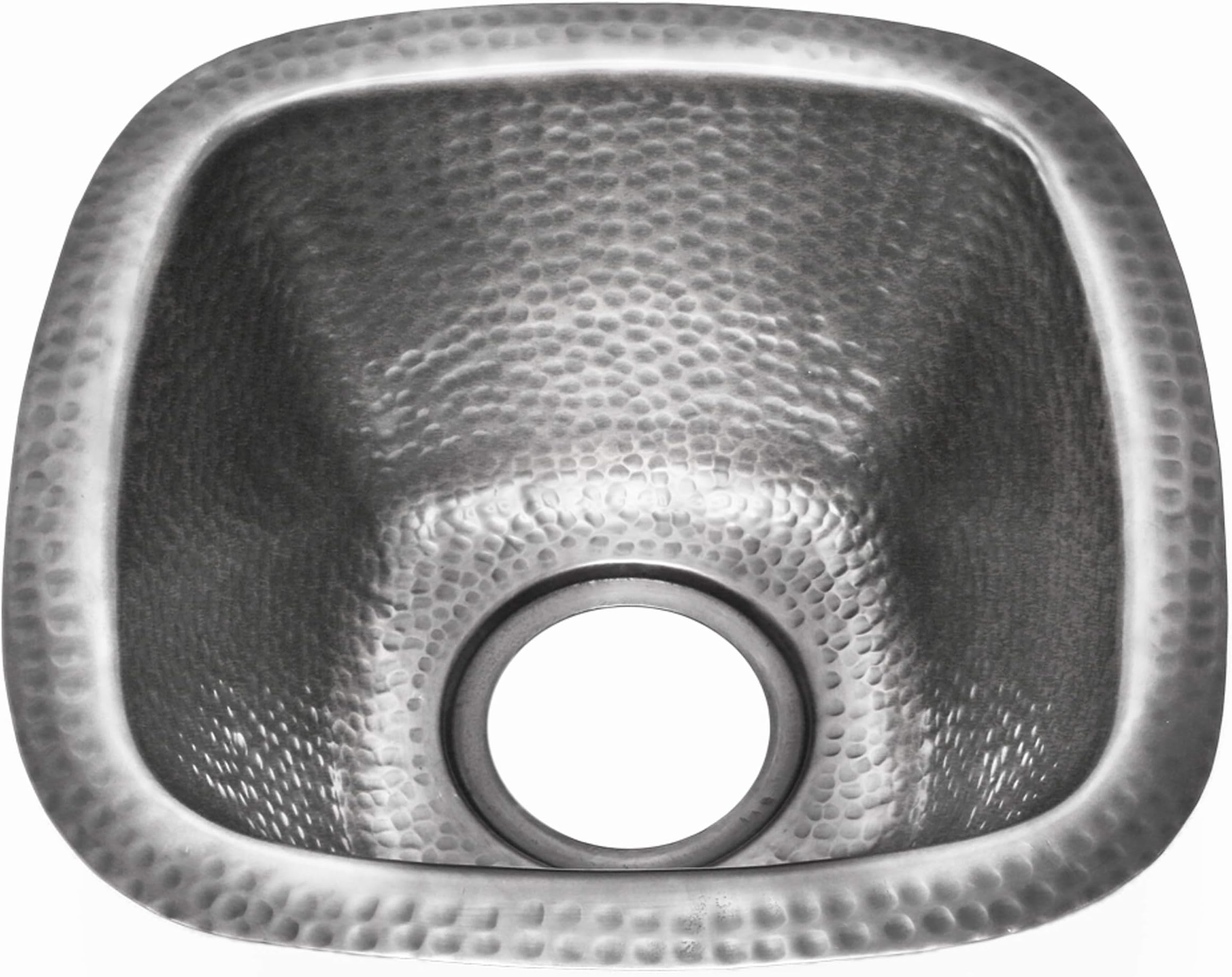 HOUZER HW-BETA13S Hammerwerks Series Pewter Undermount Petite Bar Sink
