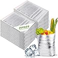 QLOUNI 25 Pcs Reusable Insulation Bags Self-seal Thermal Box Liners Metalized Box Liners Lunch Food Box Packing Pouches Insulation Lining Waterproof Insulation Grocery Delivery Package, 7.9"x9.8"