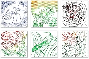 Roylco R-5843 Bugs Rubbing Plates, 0.25" Height, 10.5" Wide, 8" Length (6 per Package)