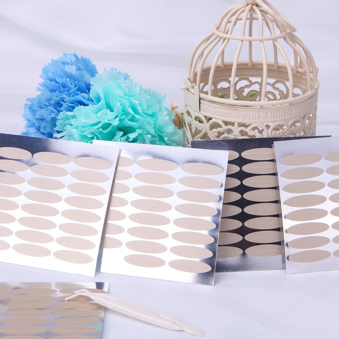 240 Pair Natural Invisible Fiber Double Eyelid Tape Stickers - Instant Eye Lift Without Surgery - Perfect for Hooded, Droopy, Uneven, or Mono-eyelids (Natural Complexion, Wide) by Lameila