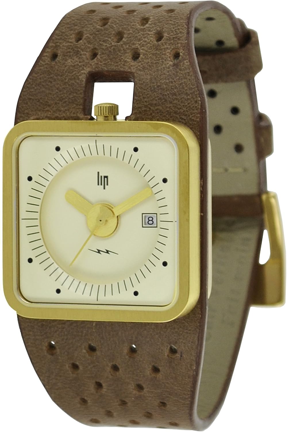 Bracelet De Montre Vintage LIP Pour Talon Femme 14 Mm – Occasion En Plastique Noir