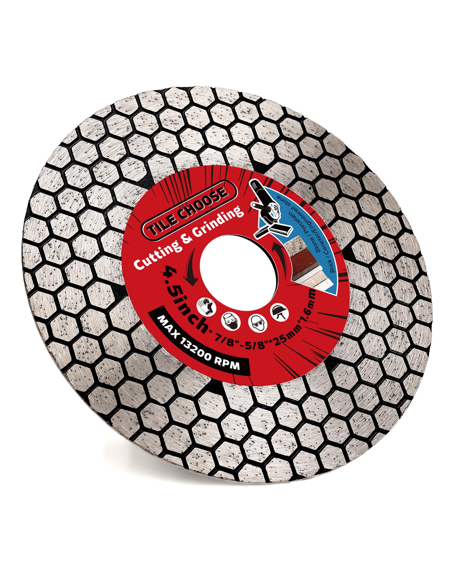 Casaverde 115mm Porcelain Cutting Disc Tile Blade Cutting and Grinding for Granite Marble Ceramic Tiles