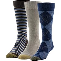 Amazon.com: GOLDTOE mens Crew Socks, 3 Pairs Dress Sock, Black, Shoe Size  6-13 US : Clothing, Shoes & Jewelry