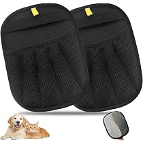 Lot De 2 Gants Anti-poils électrostatiques Pour Animaux - Réutilisables, Lavables - Pour Chat, Chien, Nettoyage Meubles Et Vêtements - 12