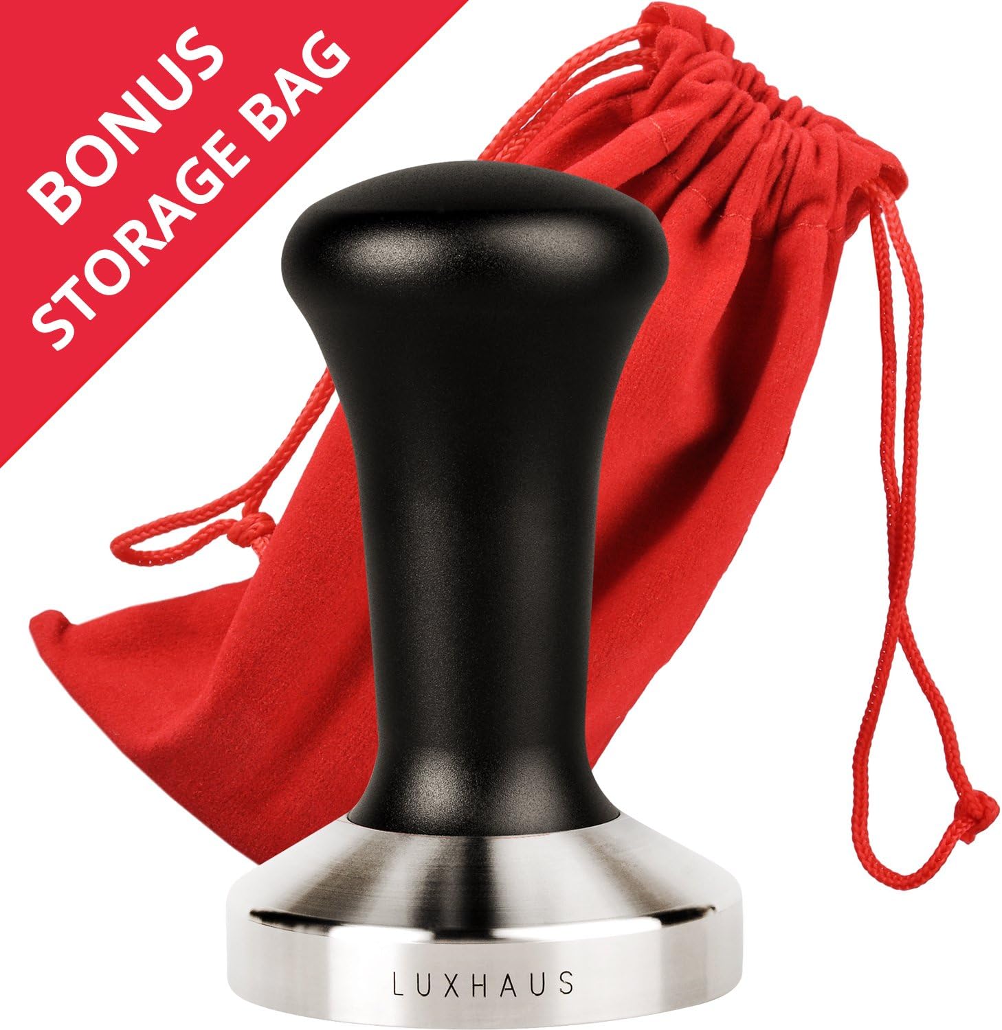 LuxHaus 58mm Espresso Tamper Premium Barista Coffee Tamper with 100