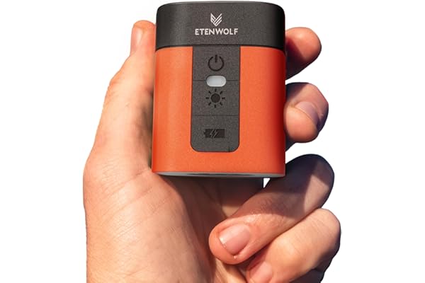 ETENWOLF AIR 3 Air Pump for Inflatables with 2600mAh Battery& Camping Light | Ultra-Fast and Mini Electric Air Pump, Inflate Deflate for Air Mattress, Pool Floats, Vacuum Storage Bags