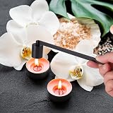 KroY PecoeD Candle Snuffer Stainless Steel Long Handle Black view 6