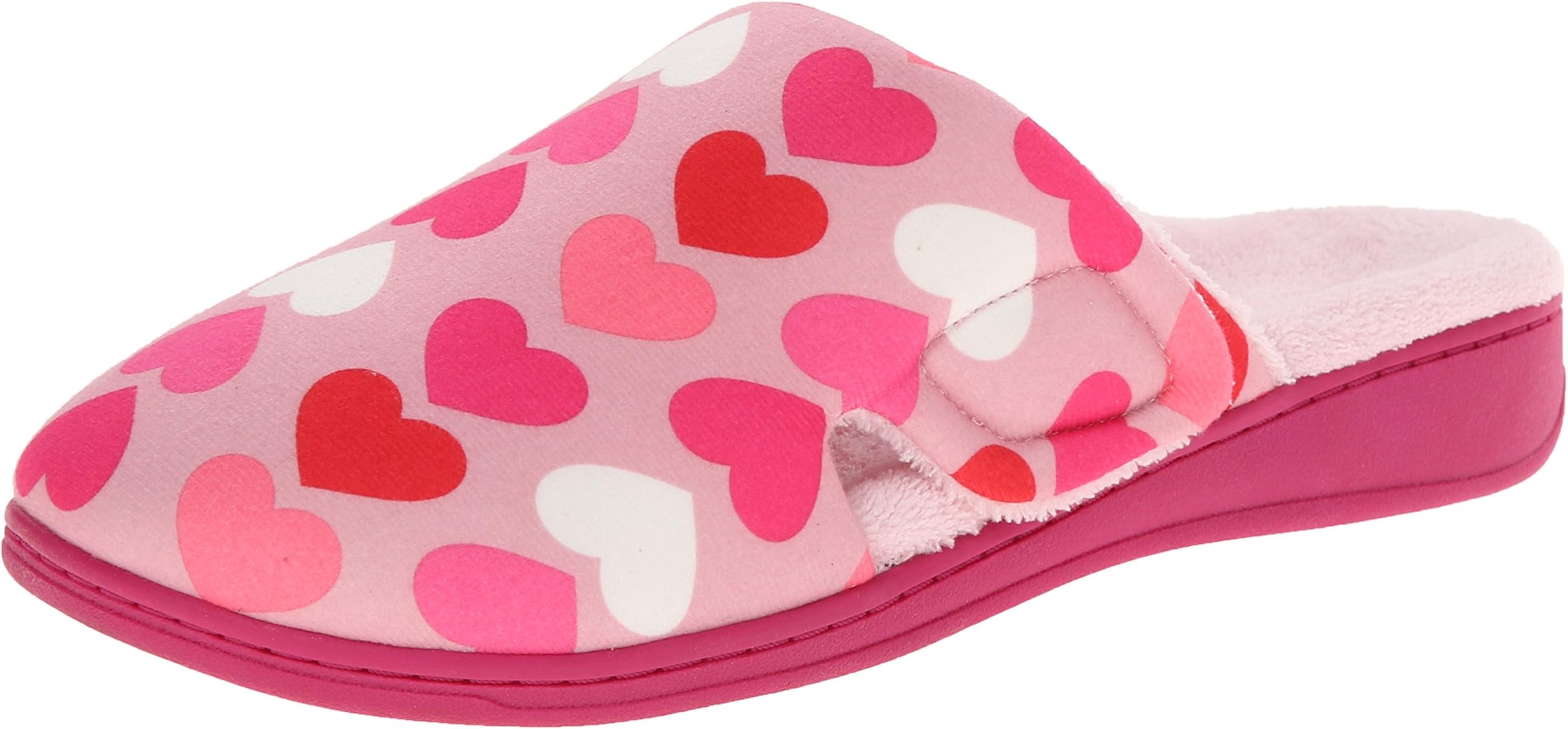 Orthaheel Gemma Orthotic Slipper Pink Hearts - 8