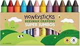 Honeysticks Super Jumbo Crayons 12 Pack Non Toxic Beeswax Large 100mm view 1