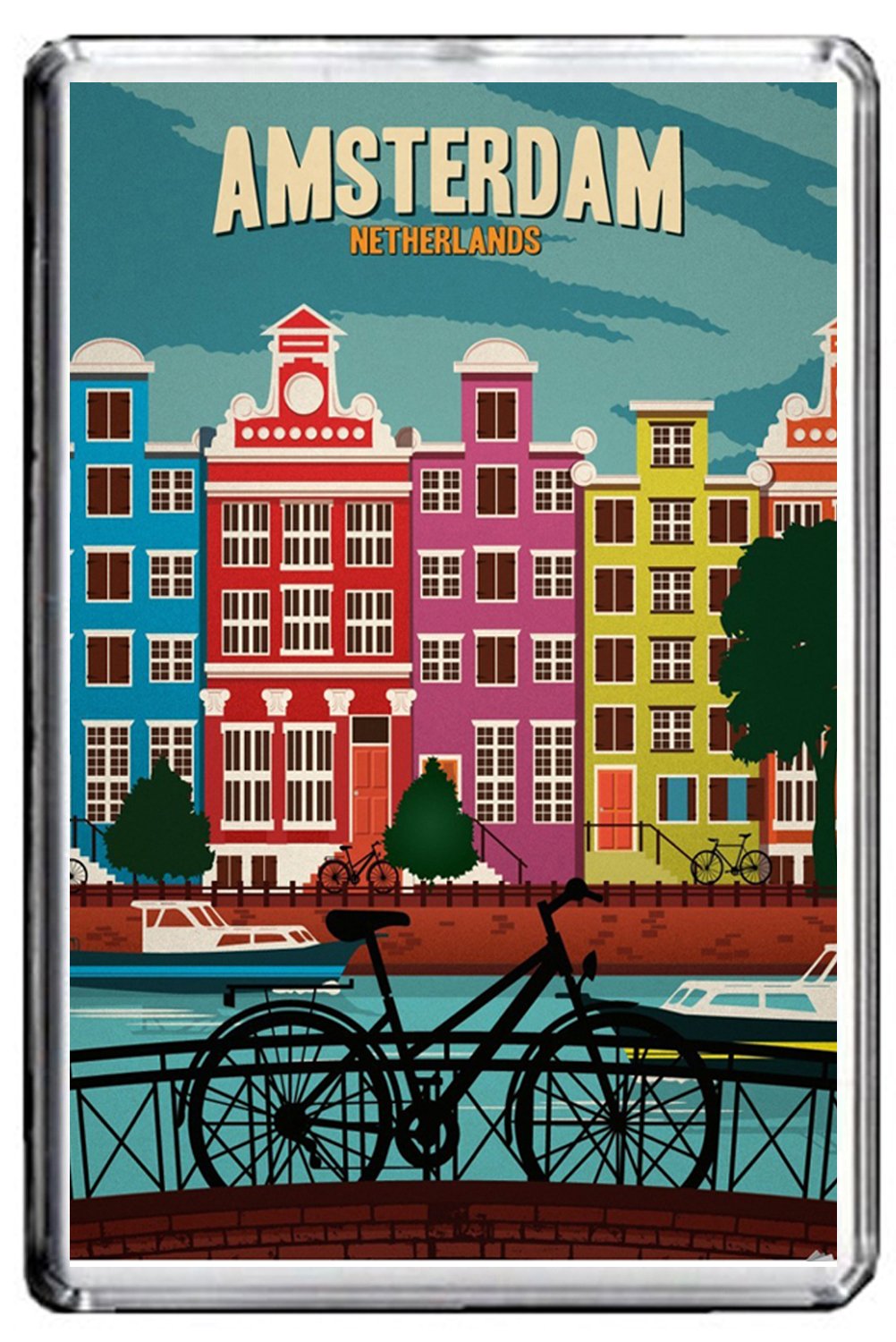 CFL B006 AMSTERDAM FRIDGE NETHERLANDS VINTAGE TRAVEL PHOTO