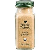 Simply Organic White Onion Powder, 3-Ounce Jar, Organic US Grown Onions, Real Onion Taste Without The Tears, Kosher, Non GMO