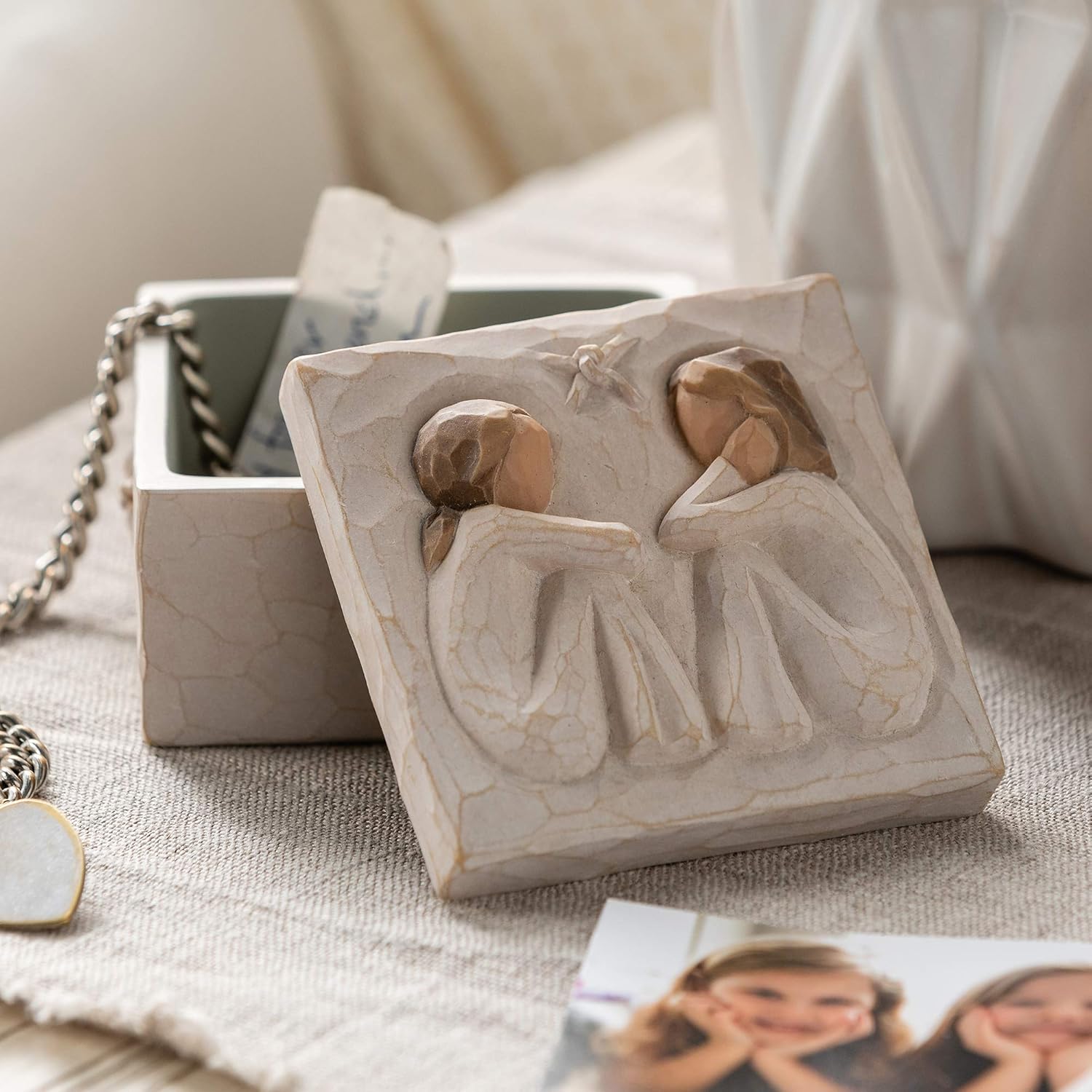 Willow Tree Friendship, Sculpted Hand-Painted Keepsake Box: Home & Kitchen