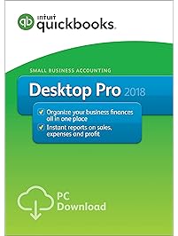 QuickBooks Desktop Pro 2018 Small Business Accounting Software [PC Online Code][Old Version]