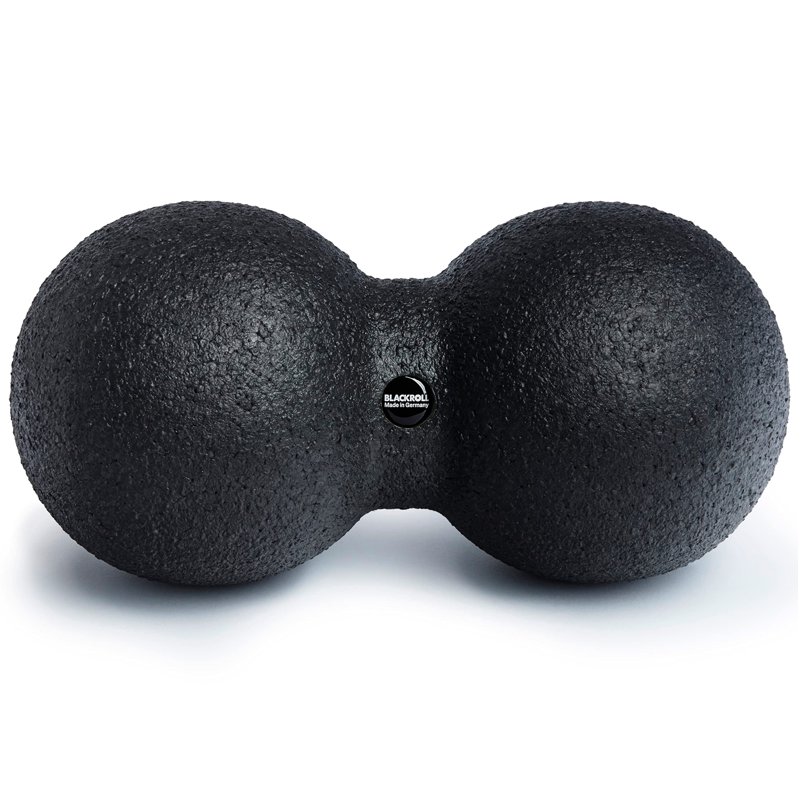 BLACKROLL Duo ball 12 - The original - Foam roller ball - Self massage fascia ball - Peanut therapy ball in black, 12 cm
