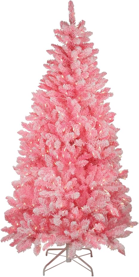 Northlight 7' Pre-Lit Medium Flocked 