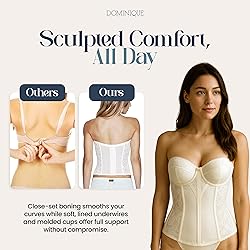 Dominique Women’s Lace Longline Corset Bustier