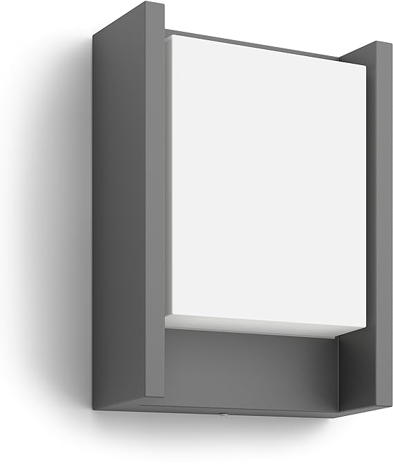 Philips myGarden LED Wandaussenleuchte Arbour 1-flammig Aluminium 6 W Grau 164609316