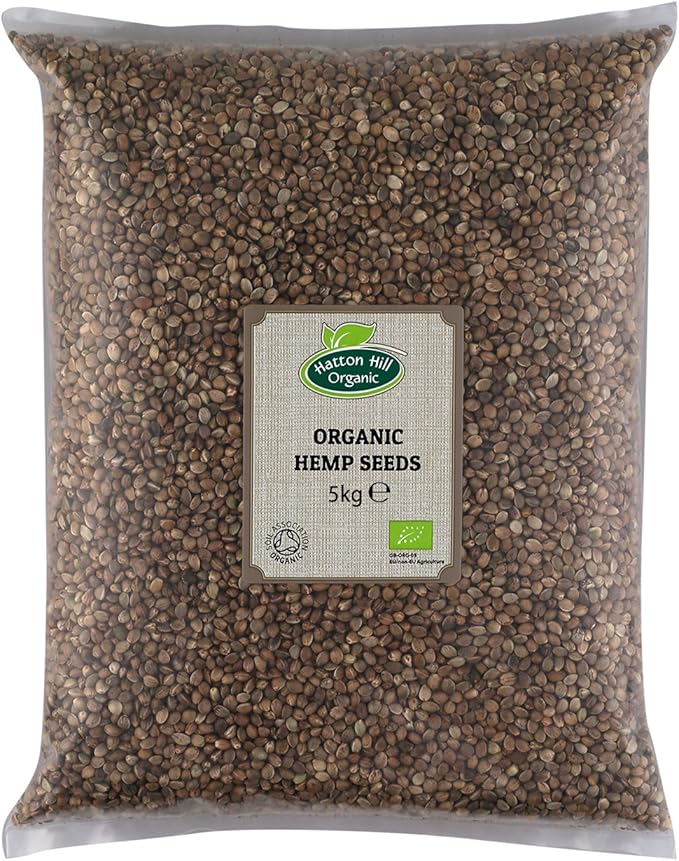 Organic Hemp Seeds 5kg by Hatton Hill Organic Free UK Delivery