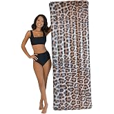 PoolCandy Safari Collection Deluxe Leopard Print Pool Raft 74" - High Resolution Photo RealPrint Technology