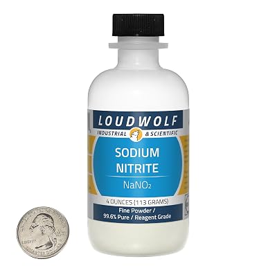 Sodium Nitrite  Fine Powder  4 Ounces  99.6% Pure  Food Grade  SHIPS FAST FROM USA