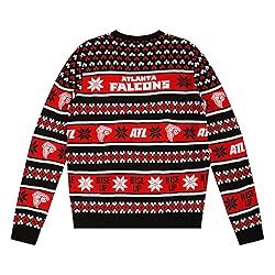 FOCO Standard NFL Big Logo Ugly Sweater, Team Color