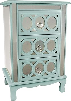 Amazon Com Urban Designs Gilmour 3 Drawer Mirrored Nightstand