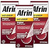 AFRIN No Drip Original Nasal Mist Triple Pack, Non-Drowsy, Fast-Acting Decongestant for Nasal Congestion and Sinus Pressure R