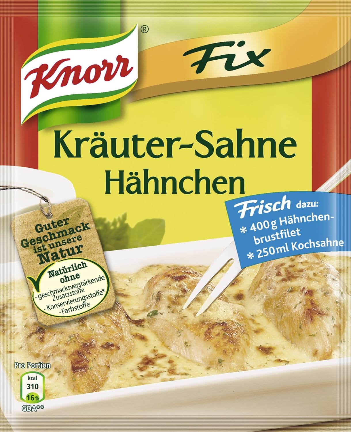 Knorr Fix for Kräuter-Sahne-Hähnchen 28g | Pack of 1