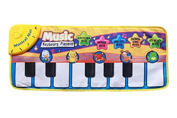 Amazon 音楽カーペット 触って音を出す ミュージカルマット ピアノ