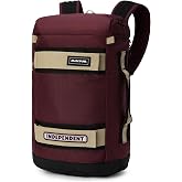 Dakine Mission Street Backpack 25L, Skate Laptop Pack, Port Independent | 25L skate backpack, side-access laptop compartment, cargo board straps, water bottle pocket, reflective details, recycled