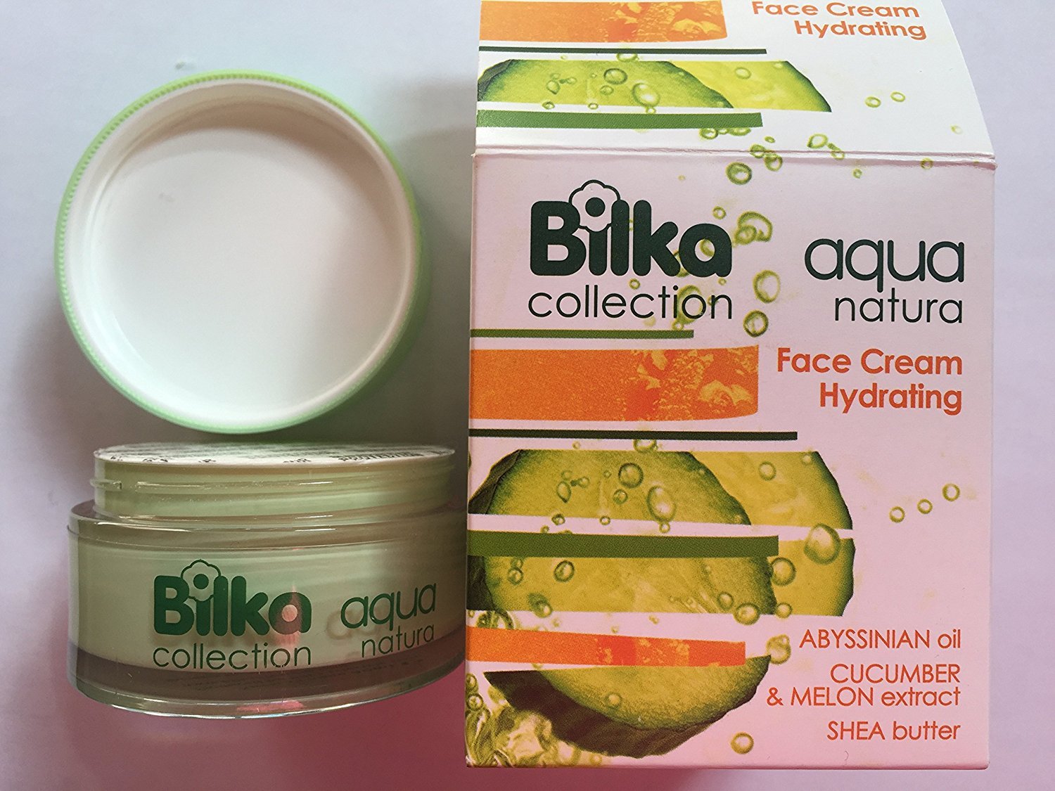 Bilka Deeply Hydrating Day Face Cream with Abyssinian Oil, Shea Butter, Cucumber & Melon Extracts