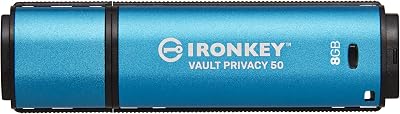 Kingston IronKey Vault Privacy 50 8GB USB Drive FIPS 197 AES 256-bit Encrypted