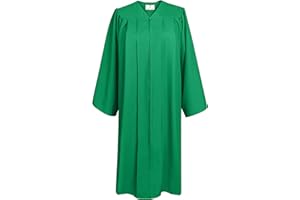 GradPlaza Matte Choir Robe for Church Baptism Officiant Confirmation Costume,Graduation Gown for School,Judge Pastor Robes