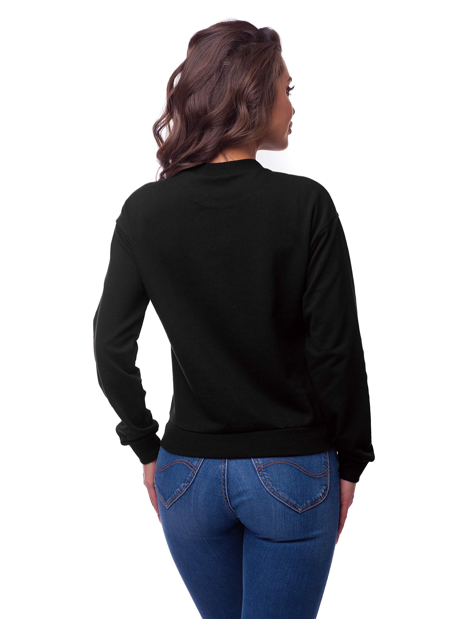 SKYRAINBOW Women Men Hilarious Ugly Christmas Sweater Loose Fit Xmas Sweatshirt 3D Printed Birthday Boy Pullover Long Sleeve Jumpers Couple Costume M,Black