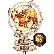 ROKR 3D Wooden Puzzles Retro Telescope Model Kits with Tripod - 3X