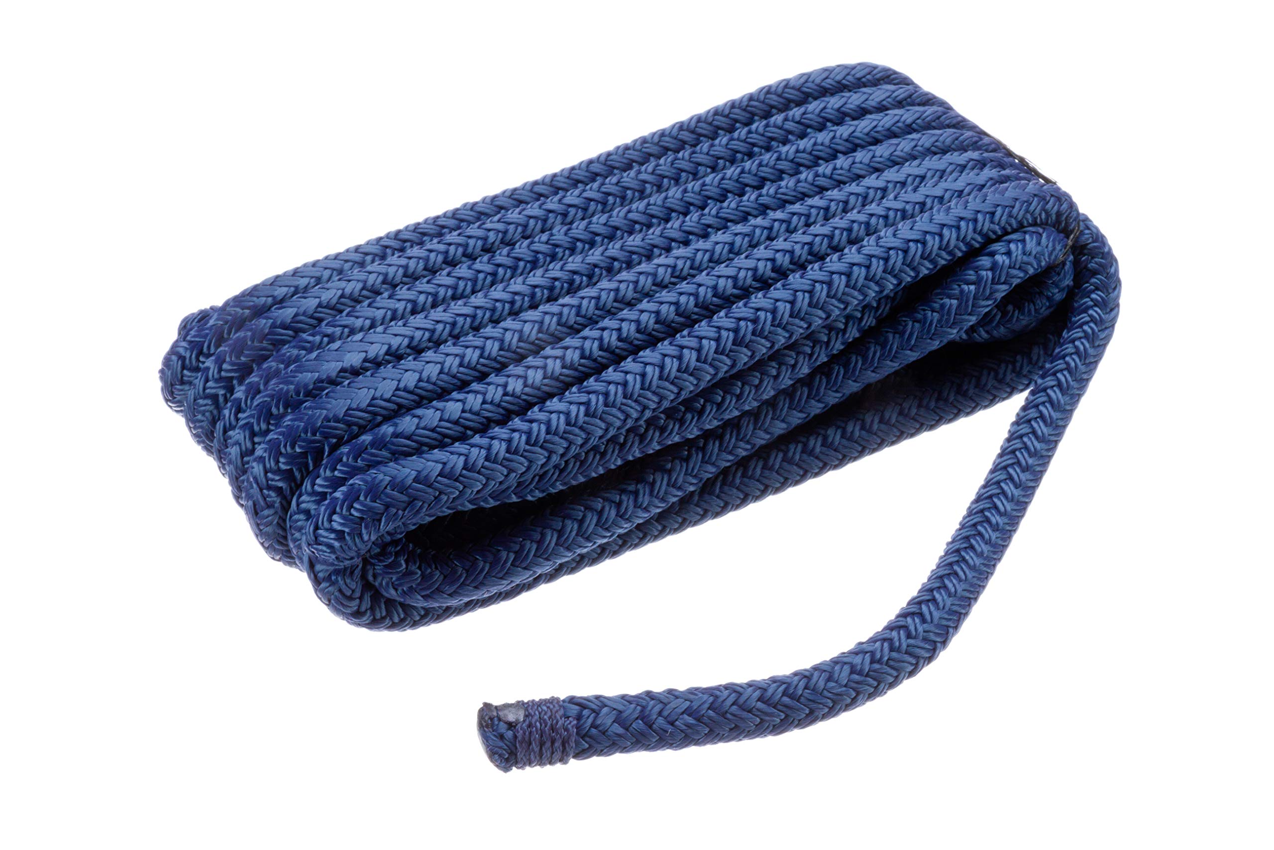 SEACHOICE Double-Braid Nylon Dock Line 3/8" x 15' 39831 Navy