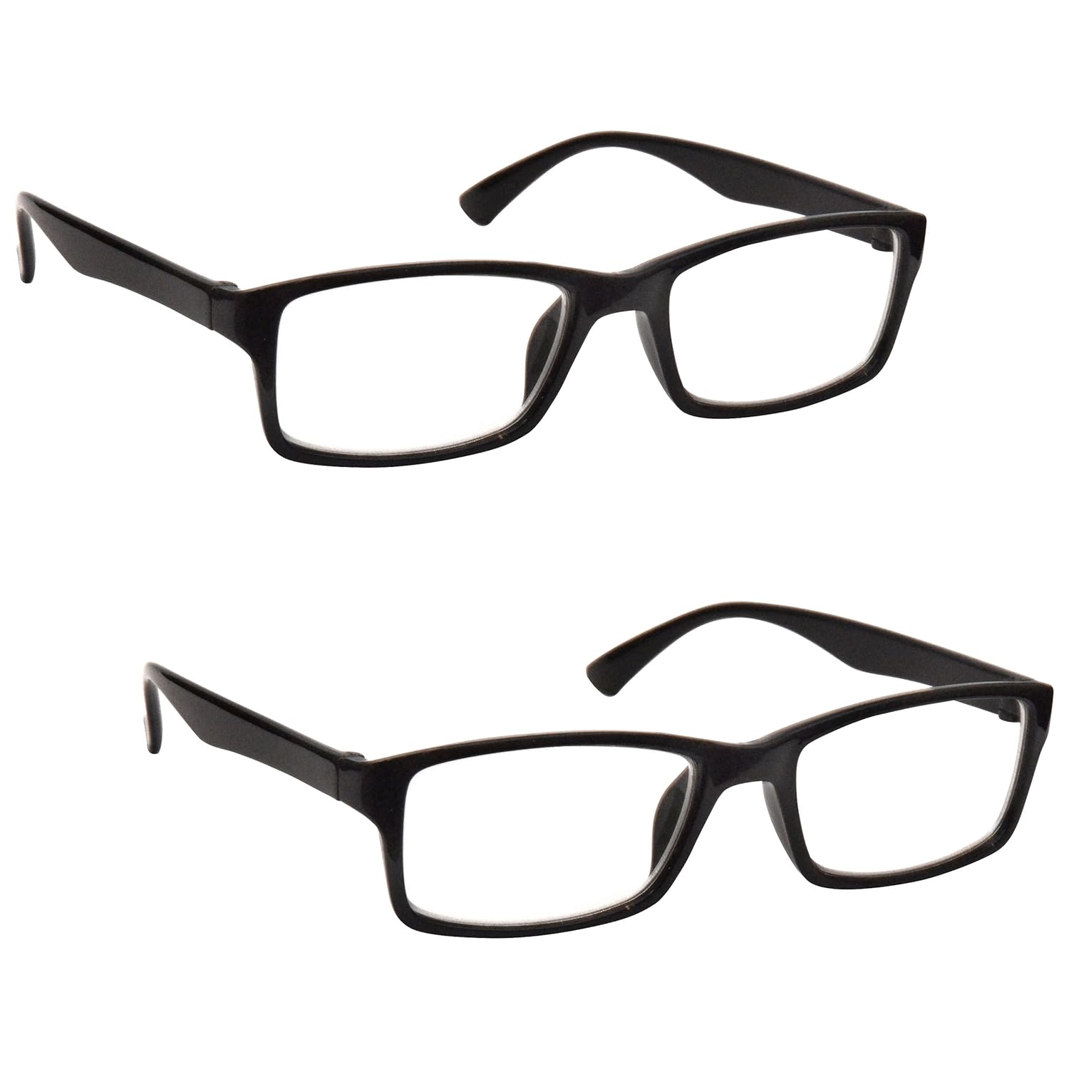 The Reading Glasses Company Black Readers Value 2 Pack Designer Style
