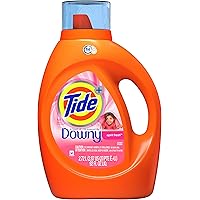 Tide with Downy Liquid Laundry Detergent Soap, High Efficiency (HE), April Fresh Scent, 59 Loads (92 Fl Oz)