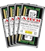 A-Tech 128GB (4x32GB) DDR4 3200 MHz SODIMM PC4-25600 (PC4-3200AA