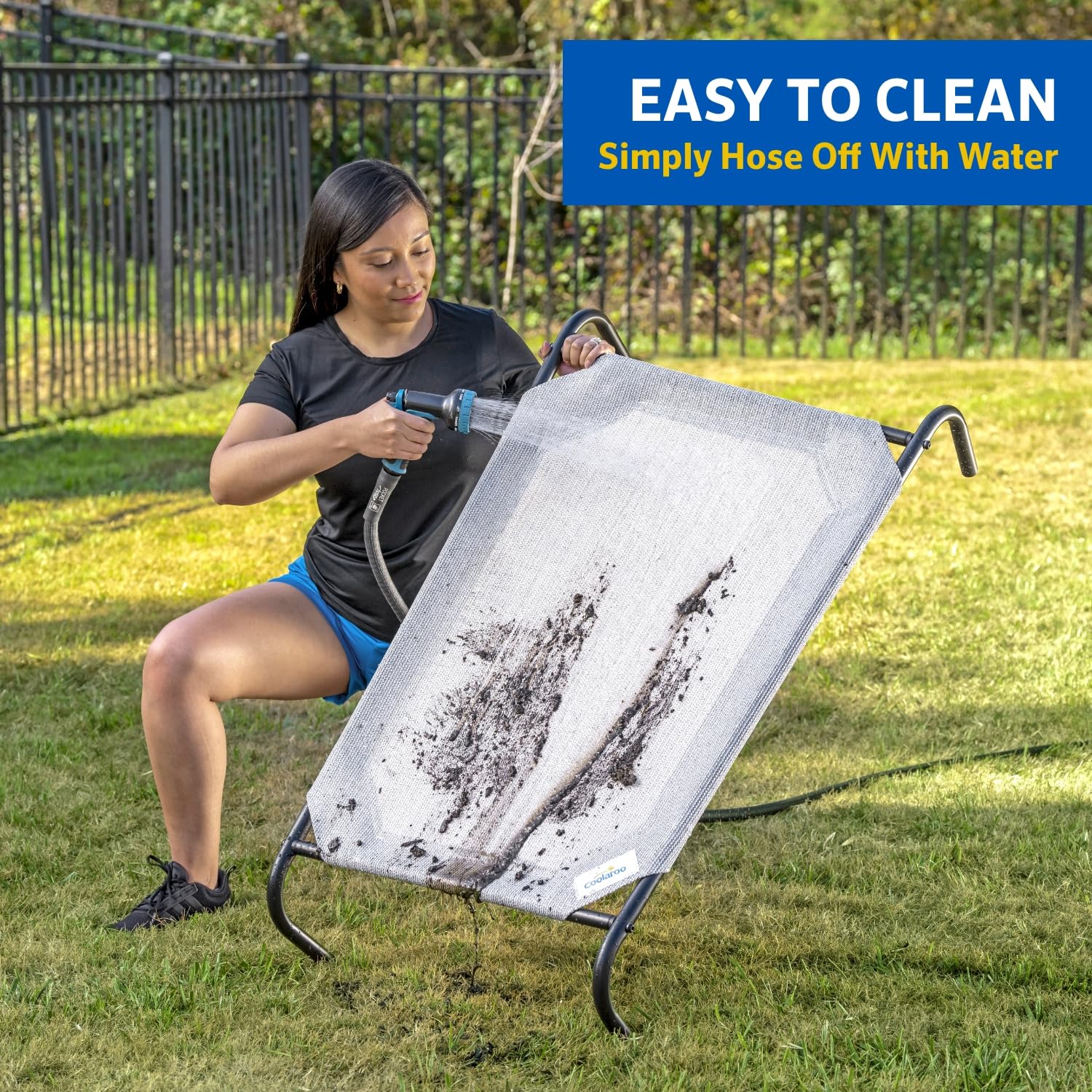 Coolaroo Gale Pacific The Original Cooling Elevated Dog Bed, Indoor and