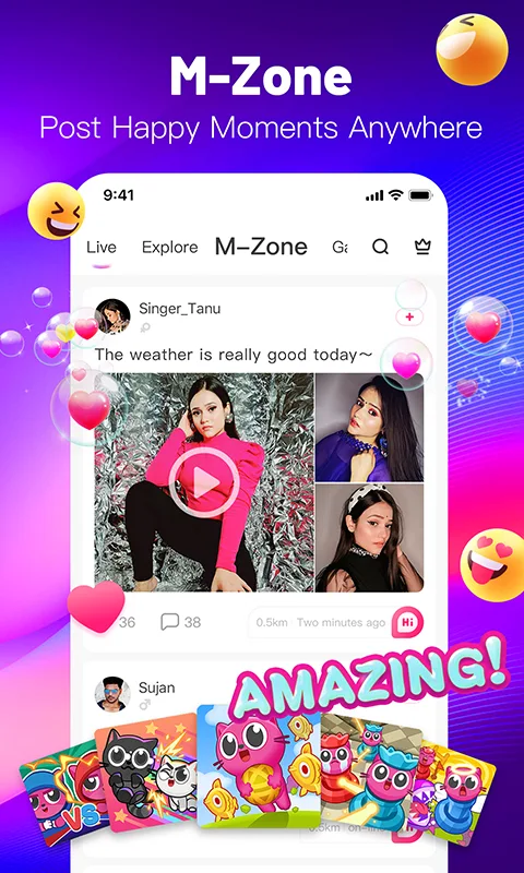 Meme Live Live Chat Stream Amazon Com Appstore For Android